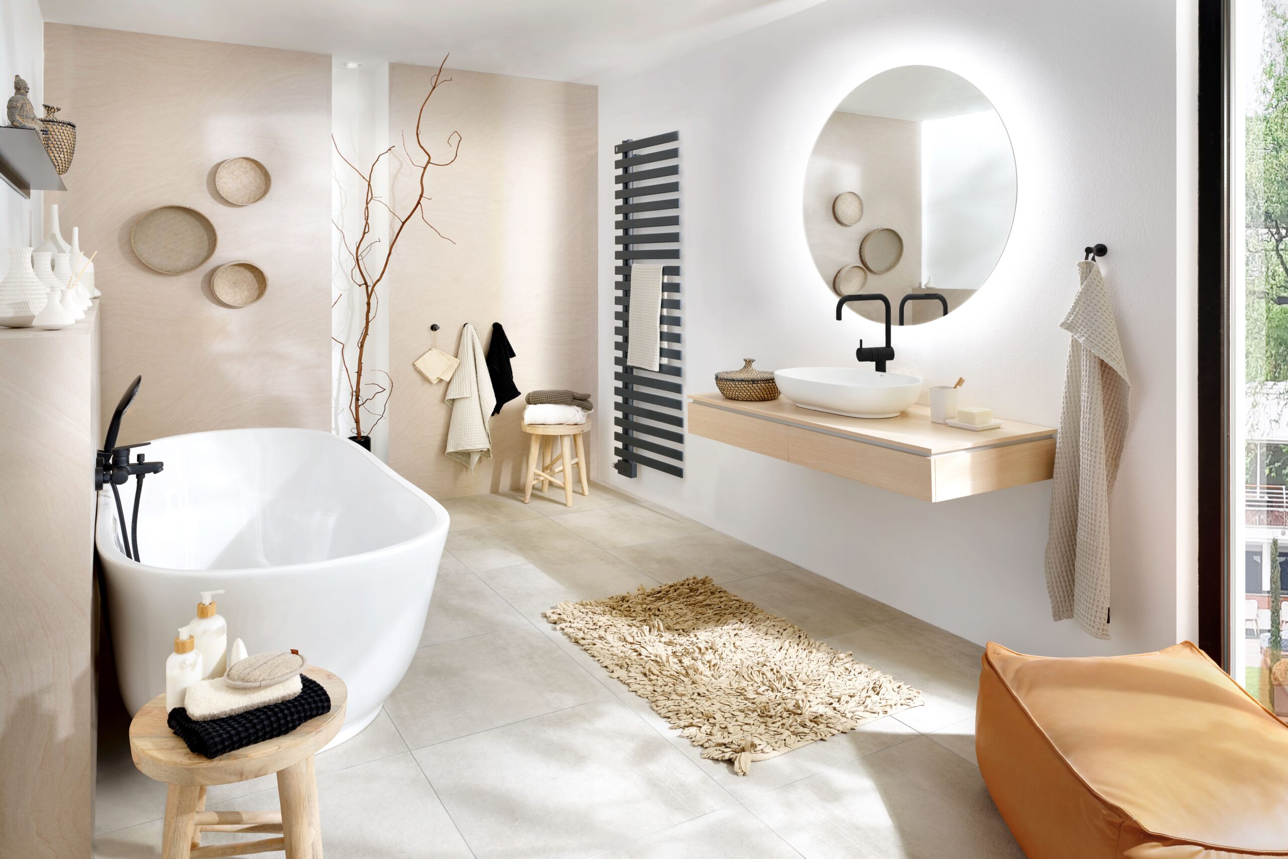 Bad im Japandi- Look